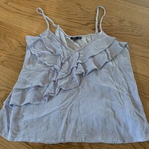 Women's American Eagle Ruffle Tank Top Shirt Size Small Cute